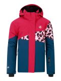 Miniaturka Dare2b, Humour III kurtka narciarska dzieci Berry Pink / Dusty Rose Cheetah Print / Moonlight Denim niebieski, różowy 
