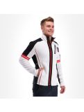 Miniaturka Spyder, Wengen full zip stryke, bluza, mężczyźni, biały/czarny/volcano czerwony