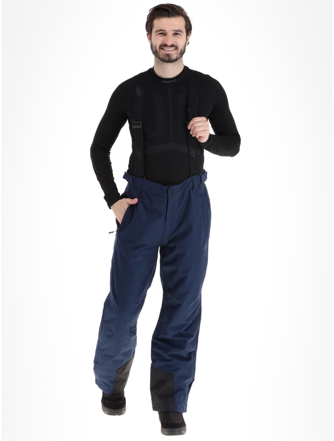4F, Trousers Fnk  M361 spodnie narciarskie mężczyźni Navy niebieski 