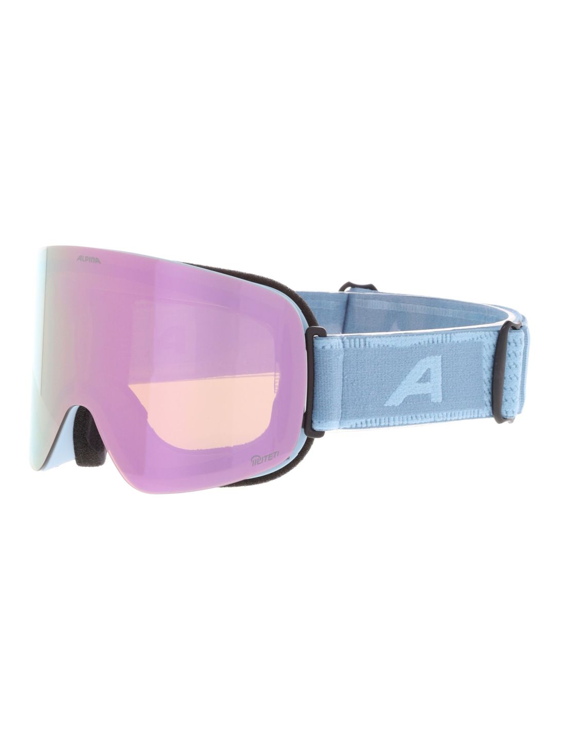 Alpina, Penken Q-Lite gogle unisex Smoke-Blue Matt / Q-Lite Rose S2 niebieski, różowy 