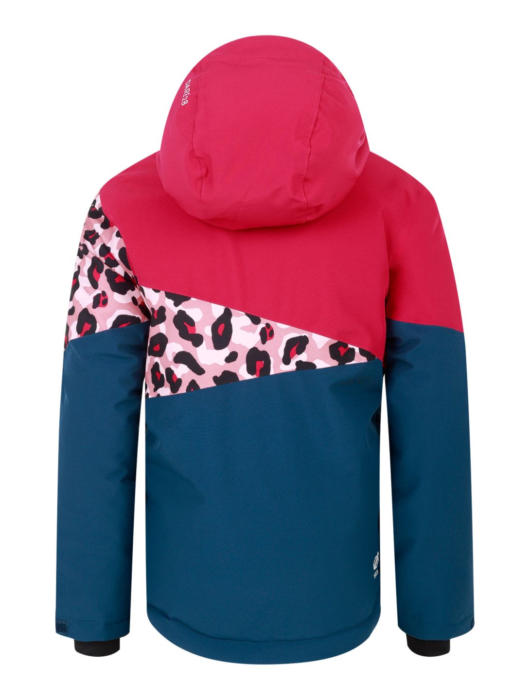 Dare2b, Humour III kurtka narciarska dzieci Berry Pink / Dusty Rose Cheetah Print / Moonlight Denim niebieski, różowy 