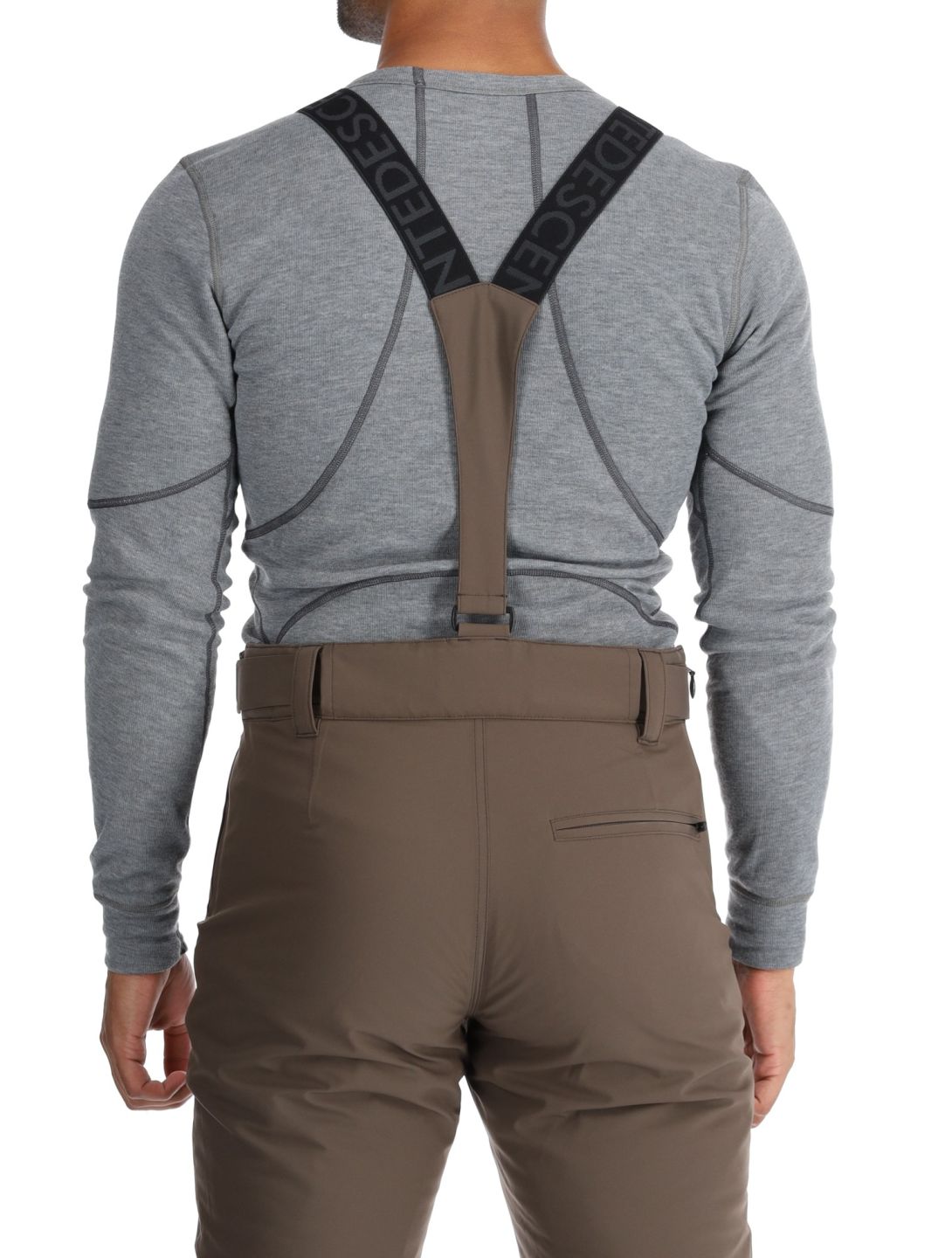 Descente, M-GD41 spodnie narciarskie mężczyźni Bark Brown brązowy 
