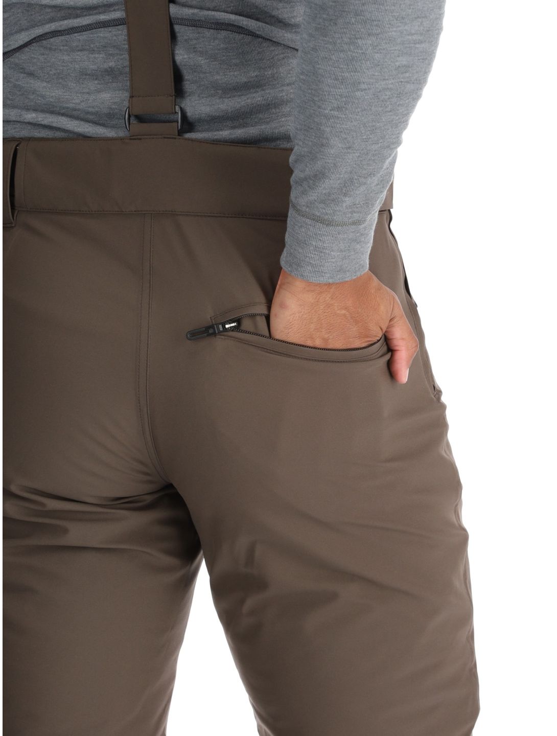 Descente, M-GD41 spodnie narciarskie mężczyźni Bark Brown brązowy 