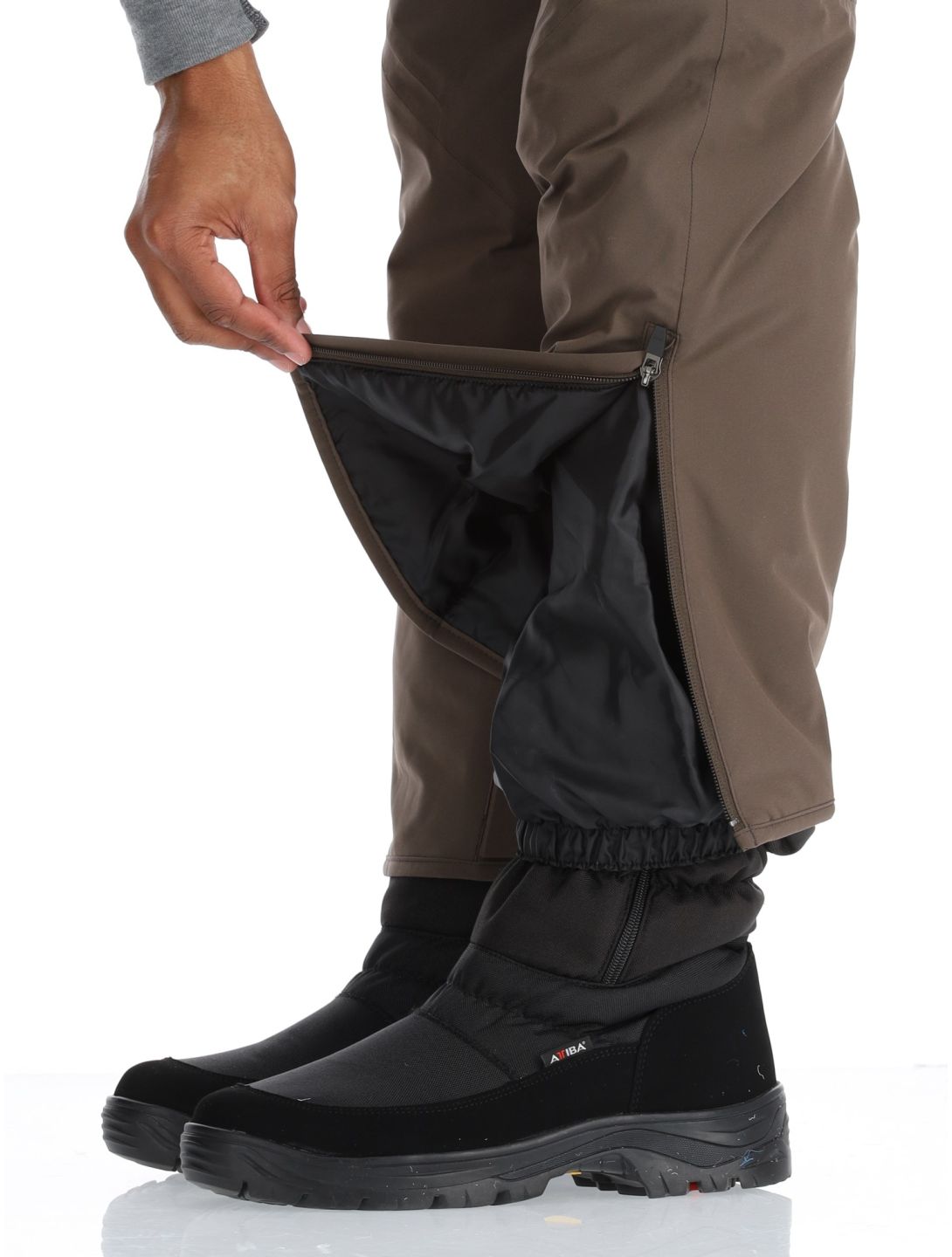 Descente, M-GD41 spodnie narciarskie mężczyźni Bark Brown brązowy 