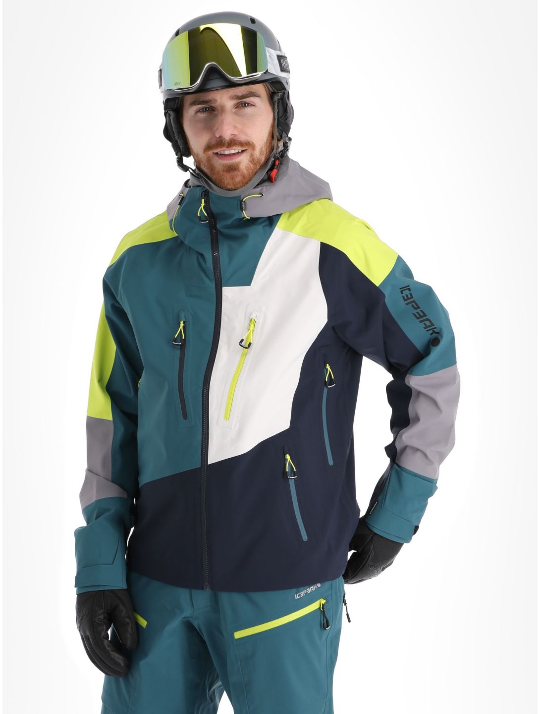 Icepeak, Dalzell kurtka hardshell mężczyźni Emerald multicolor 