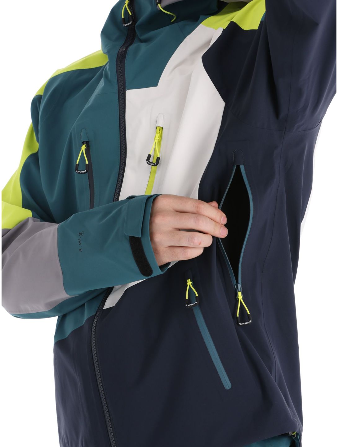 Icepeak, Dalzell kurtka hardshell mężczyźni Emerald multicolor 