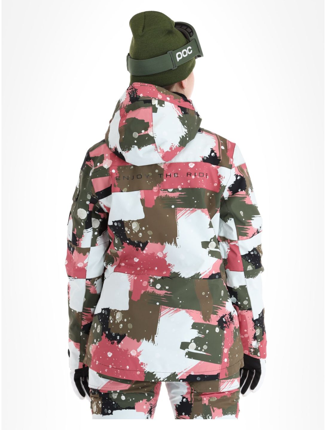 Rehall, Vie-R kurtka narciarska kobiety Camo Abstract Rose multicolor, różowy 