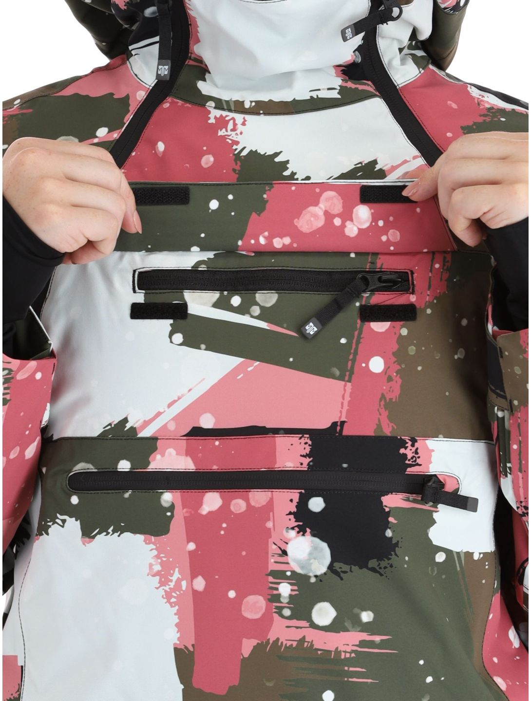 Rehall, Vie-R kurtka narciarska kobiety Camo Abstract Rose multicolor, różowy 