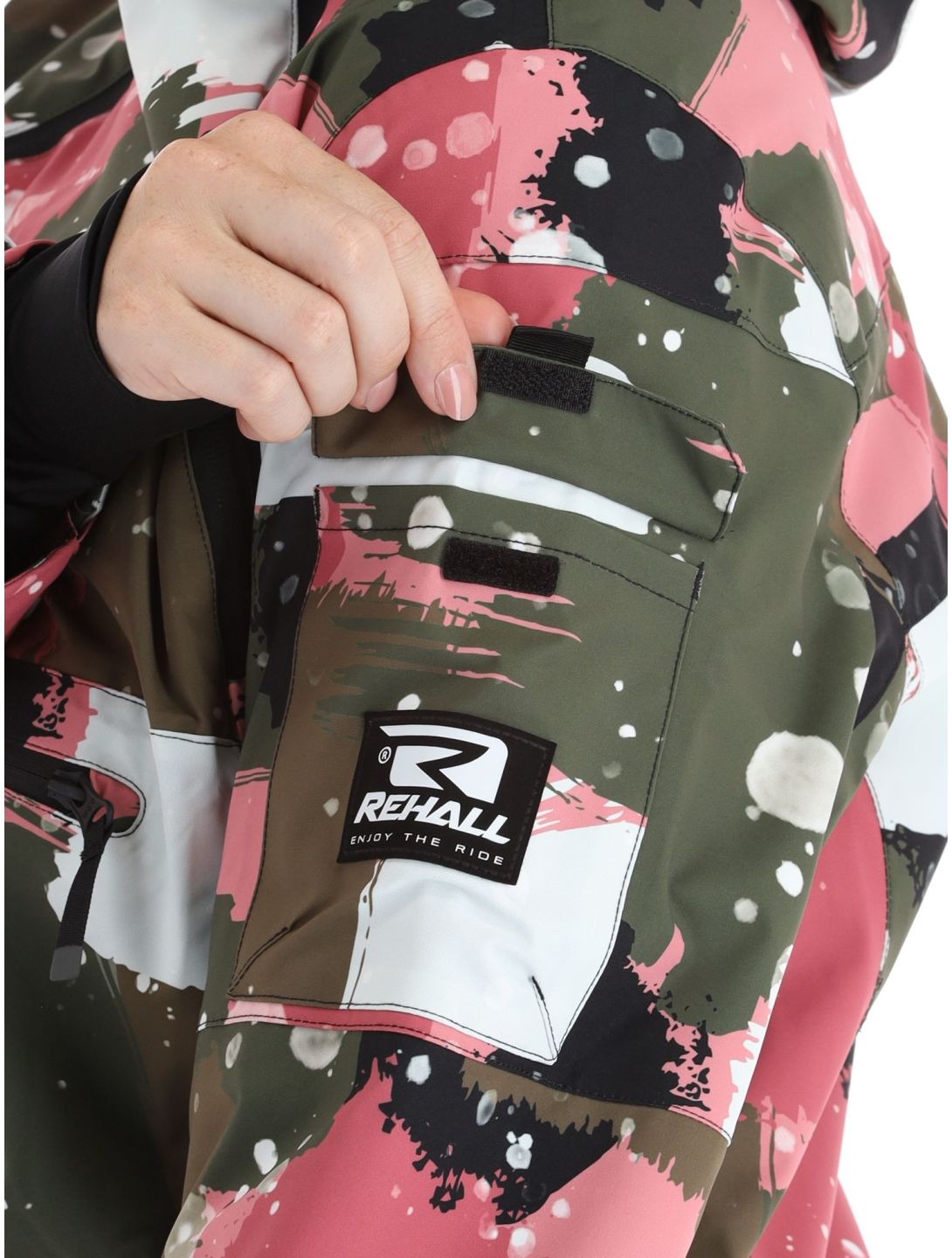 Rehall, Vie-R kurtka narciarska kobiety Camo Abstract Rose multicolor, różowy 