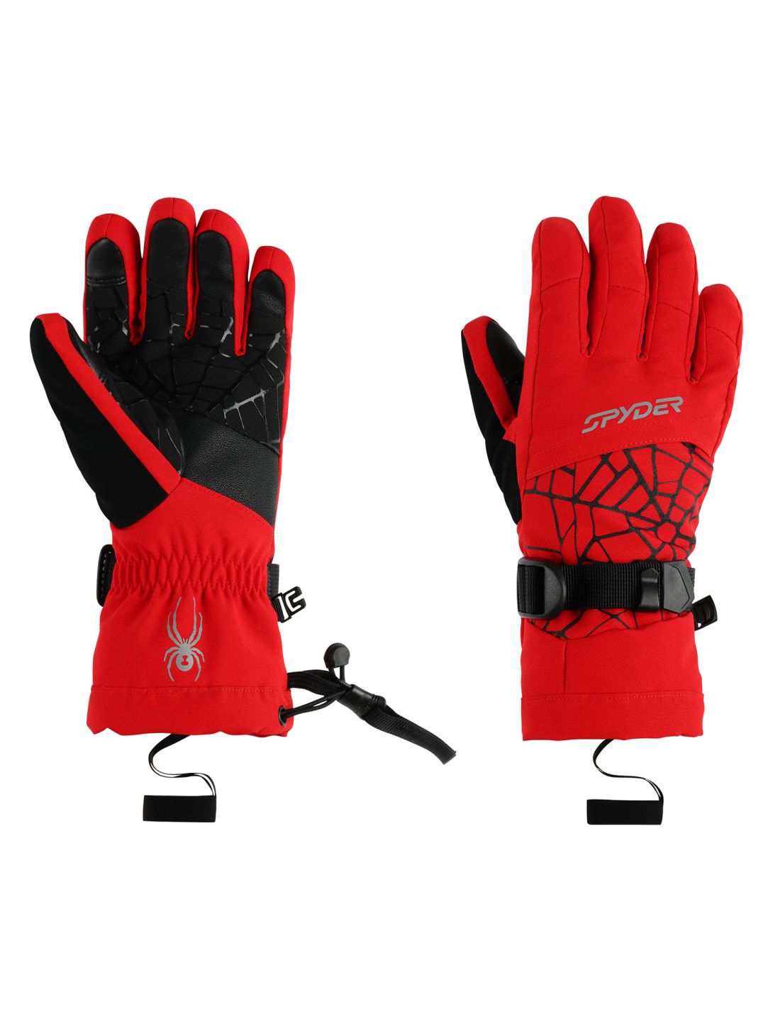 Spyder, Overweb rękawiczki dzieci Spyder Red czerwony 