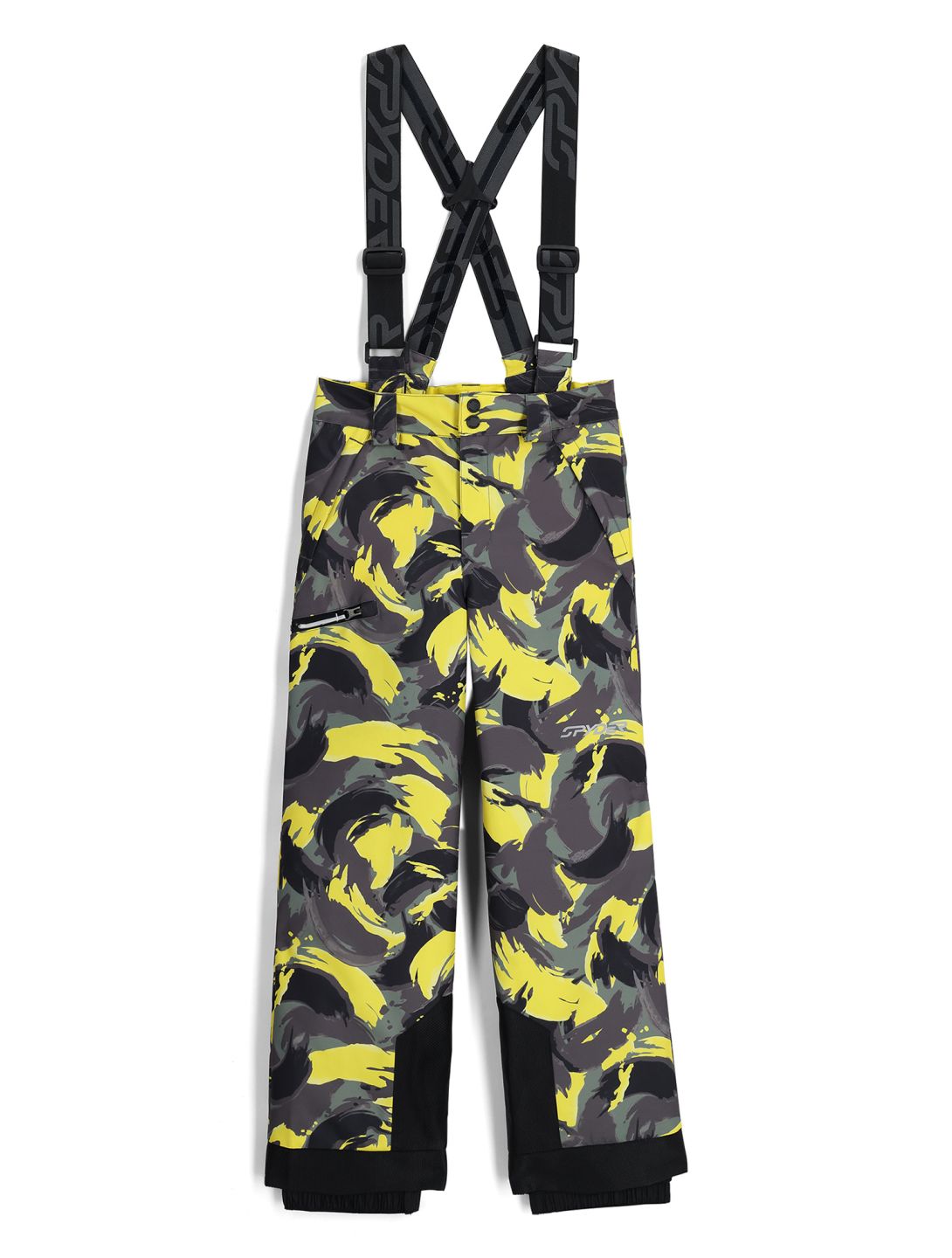 Spyder, Propulsion spodnie narciarskie dzieci Camouflage Acid Yellow żółty 