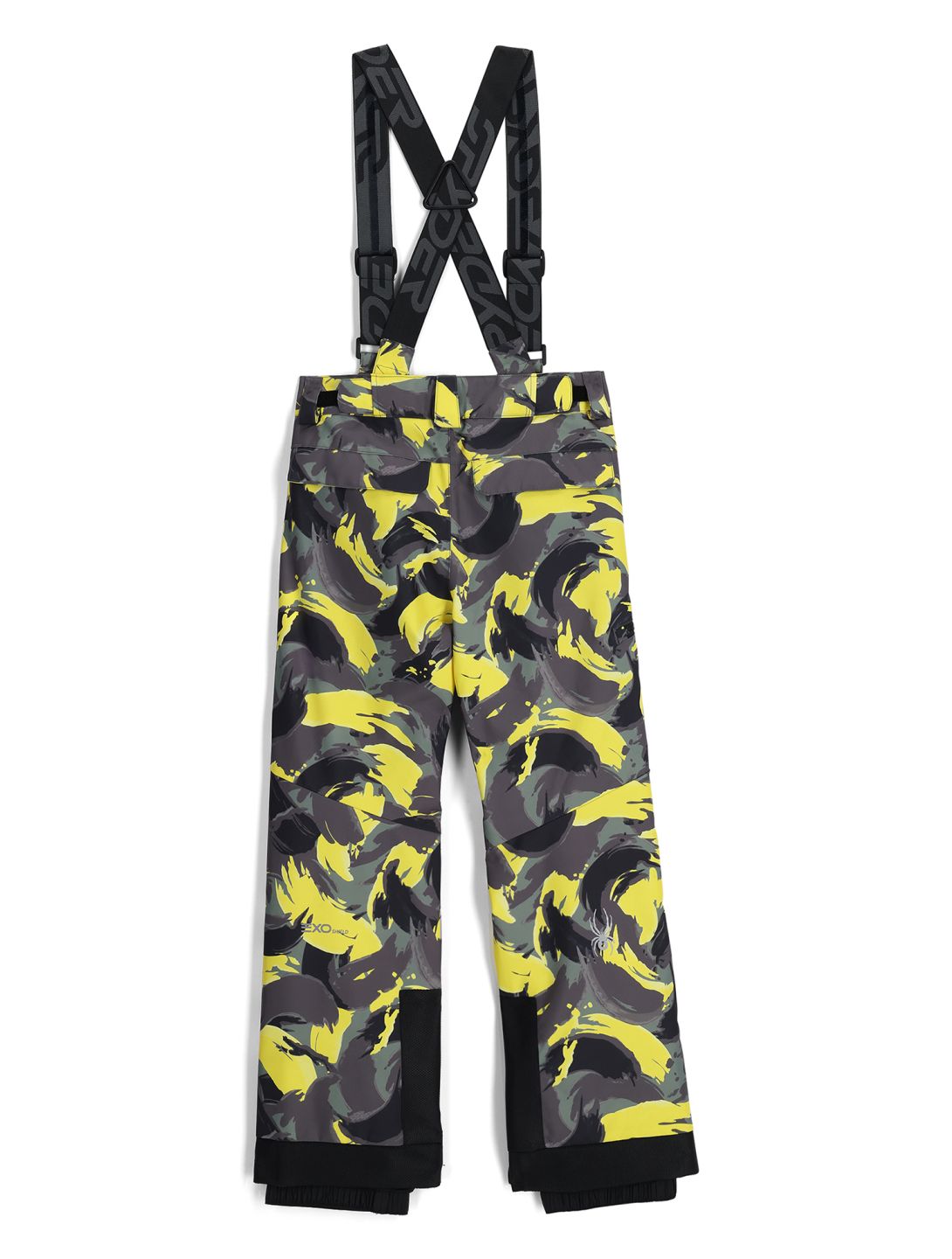 Spyder, Propulsion spodnie narciarskie dzieci Camouflage Acid Yellow żółty 