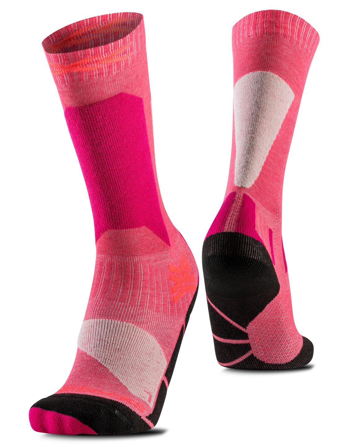 X-Socks, Ski Discover Otc skarpeta kompresyjna dzieci Light Pink / Light Sand beżowy, różowy 