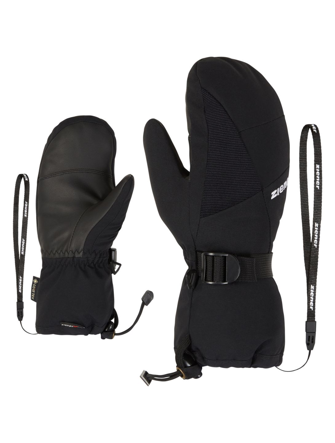 Ziener, Lanic-Z GTX Gore Plus Warm rękawiczki dzieci Black czarny 
