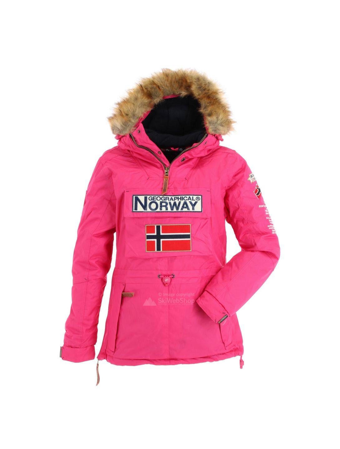 Geographical Norway, Boomera new 056, kurtka zimowa, kobiety, fuschia różowy