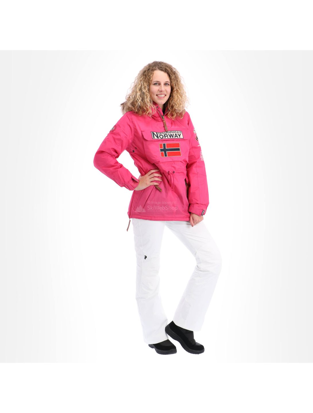Geographical Norway, Boomera new 056, kurtka zimowa, kobiety, fuschia różowy