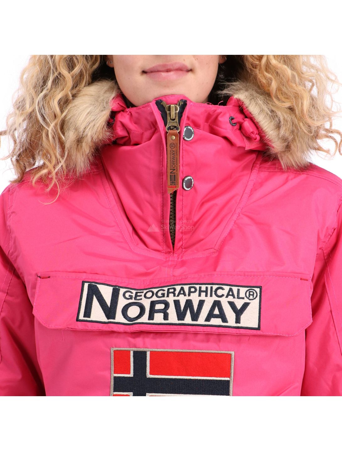 Geographical Norway, Boomera new 056, kurtka zimowa, kobiety, fuschia różowy