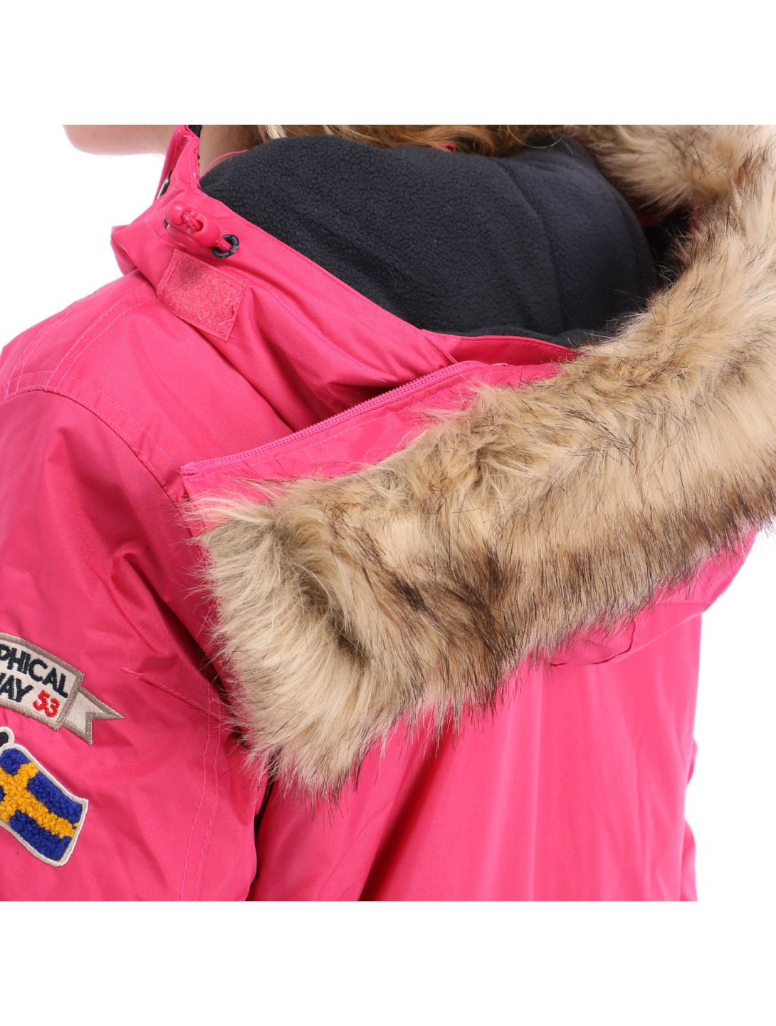 Geographical Norway, Boomera new 056, kurtka zimowa, kobiety, fuschia różowy