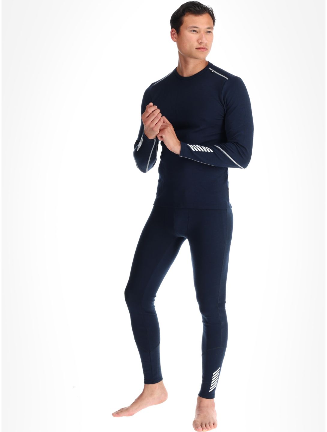Helly Hansen, Lifa Merino Midweight Crew koszulka termoaktywna mężczyźni Navy niebieski 