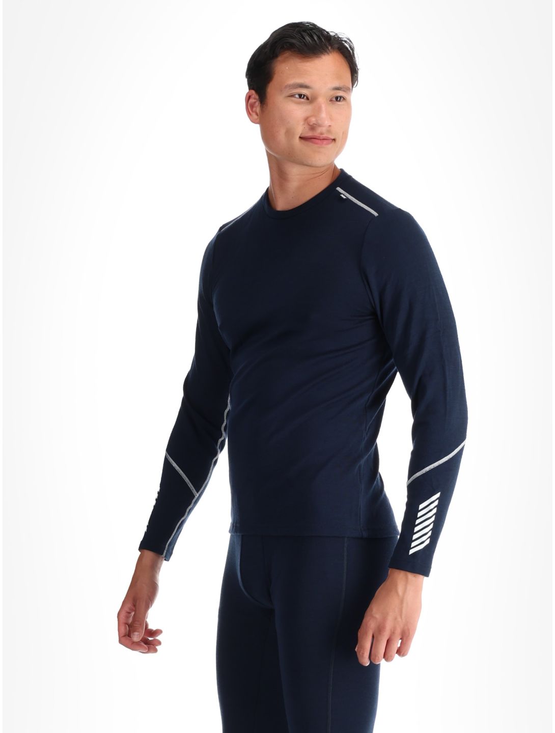 Helly Hansen, Lifa Merino Midweight Crew koszulka termoaktywna mężczyźni Navy niebieski 