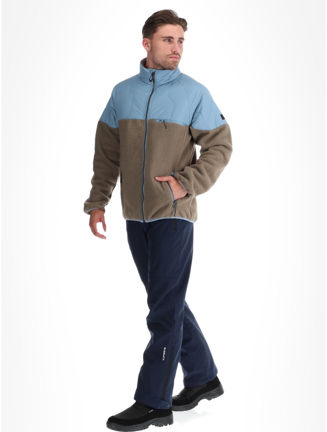 Icepeak, Manton kurtka puchowa mężczyźni Antique Green multicolor, niebieski 