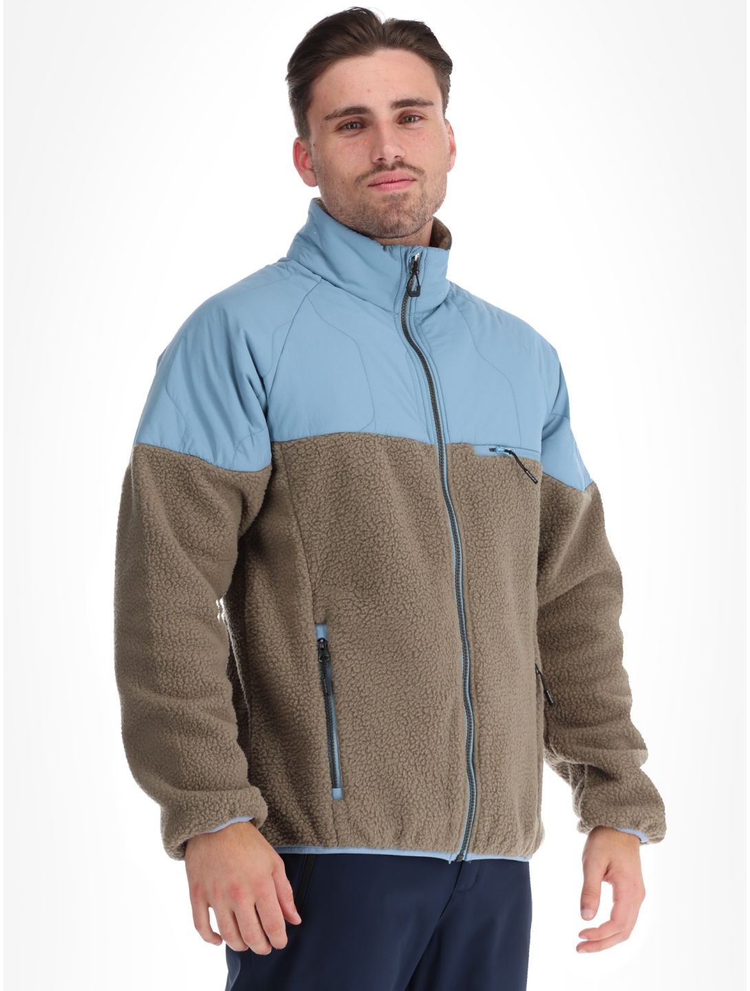 Icepeak, Manton kurtka puchowa mężczyźni Antique Green multicolor, niebieski 