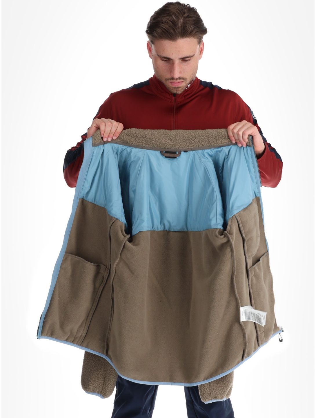 Icepeak, Manton kurtka puchowa mężczyźni Antique Green multicolor, niebieski 