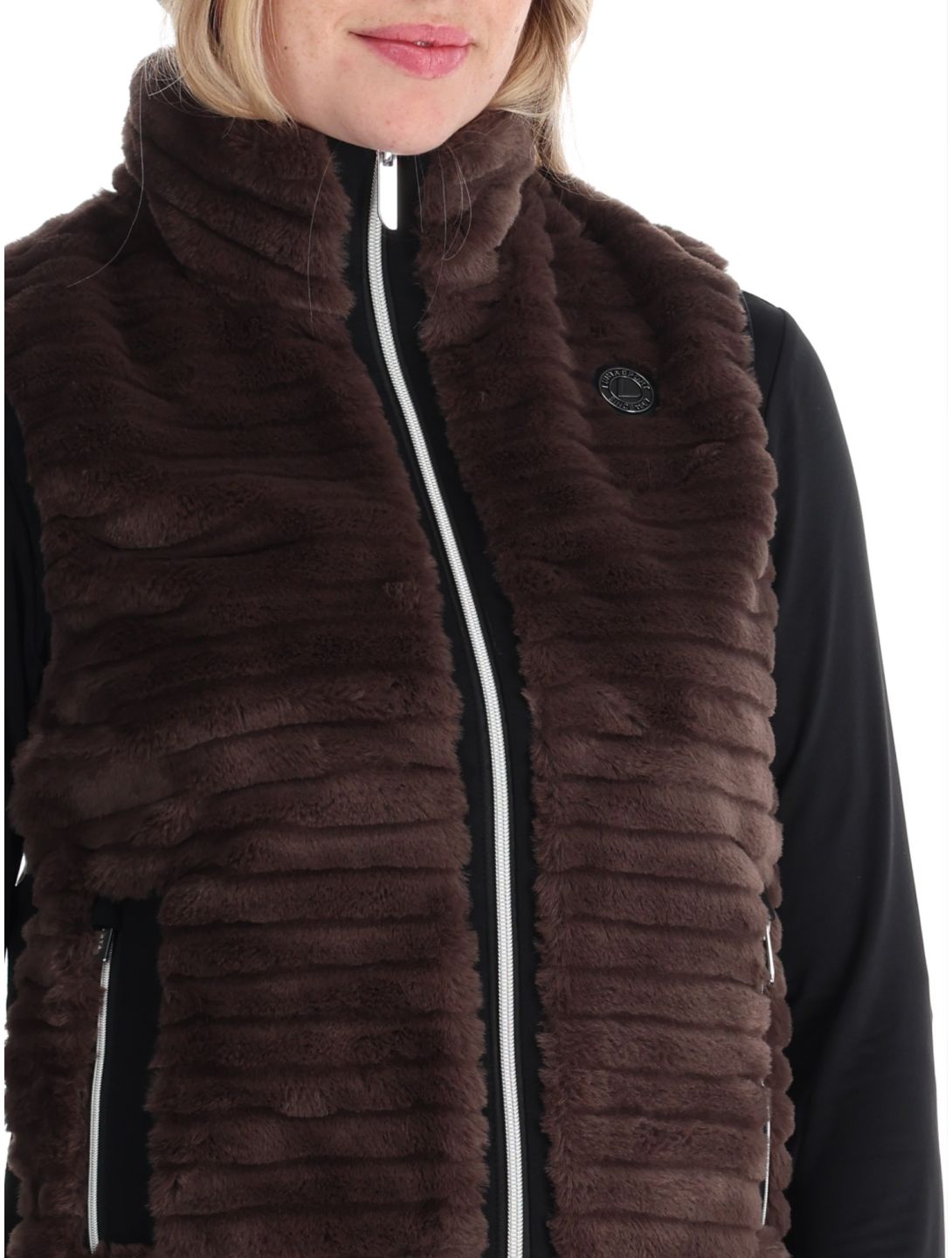 Luhta, Huittilahti ocieplacz kobiety Dark Brown brązowy 