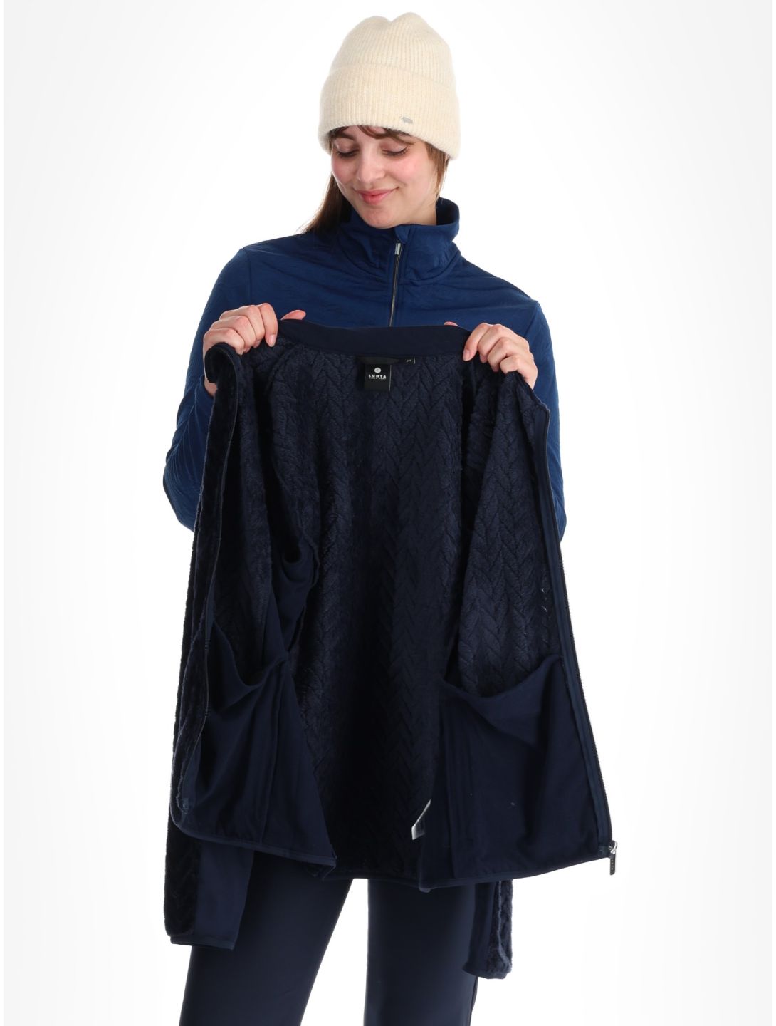 Luhta, Ikaala bluza kobiety Dark Blue niebieski 