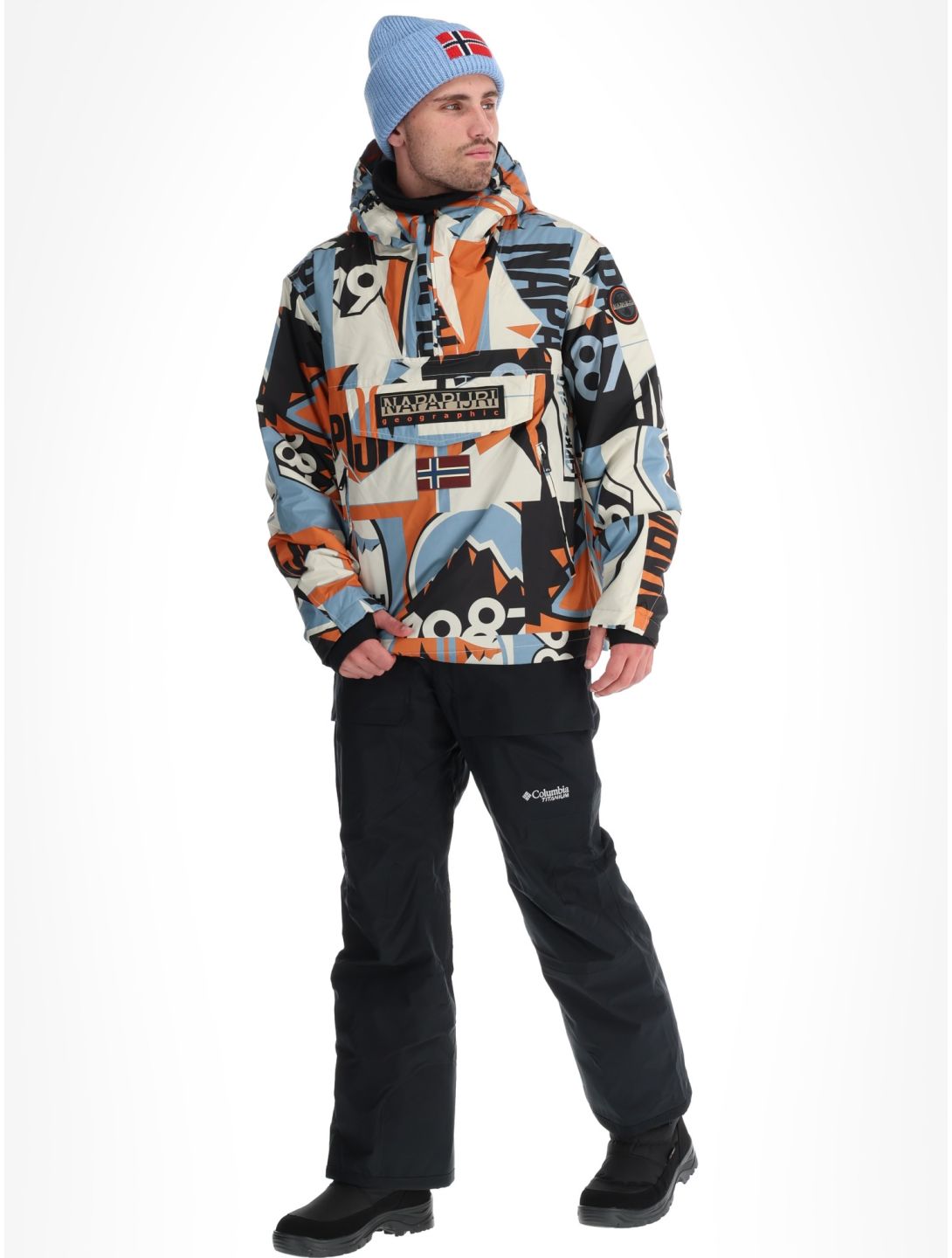 Napapijri, Rainforest Next kurtka anorak mężczyźni AOP F0S multicolor 