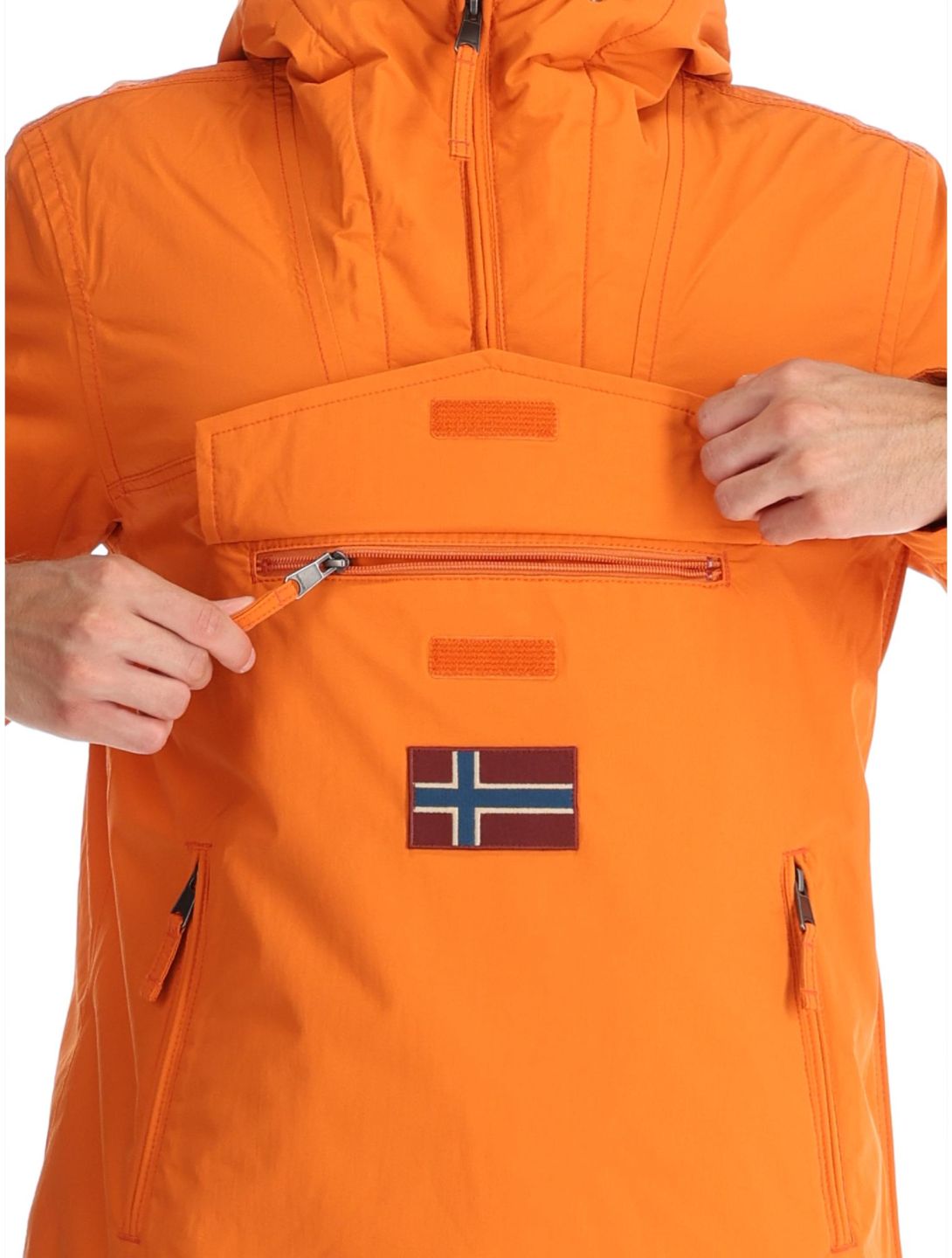 Napapijri, Rainforest Pocket 2 kurtka anorak mężczyźni Orange Pumpkin pomarańczowy 