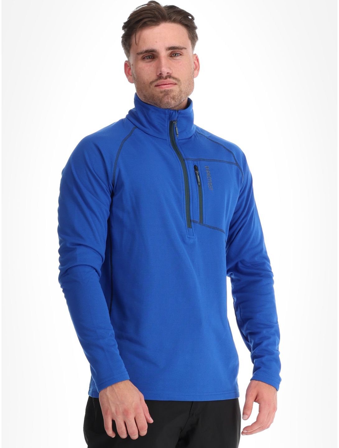 Protest, PRTRekody 1/4 zip bluza mężczyźni Vibrant blue niebieski 