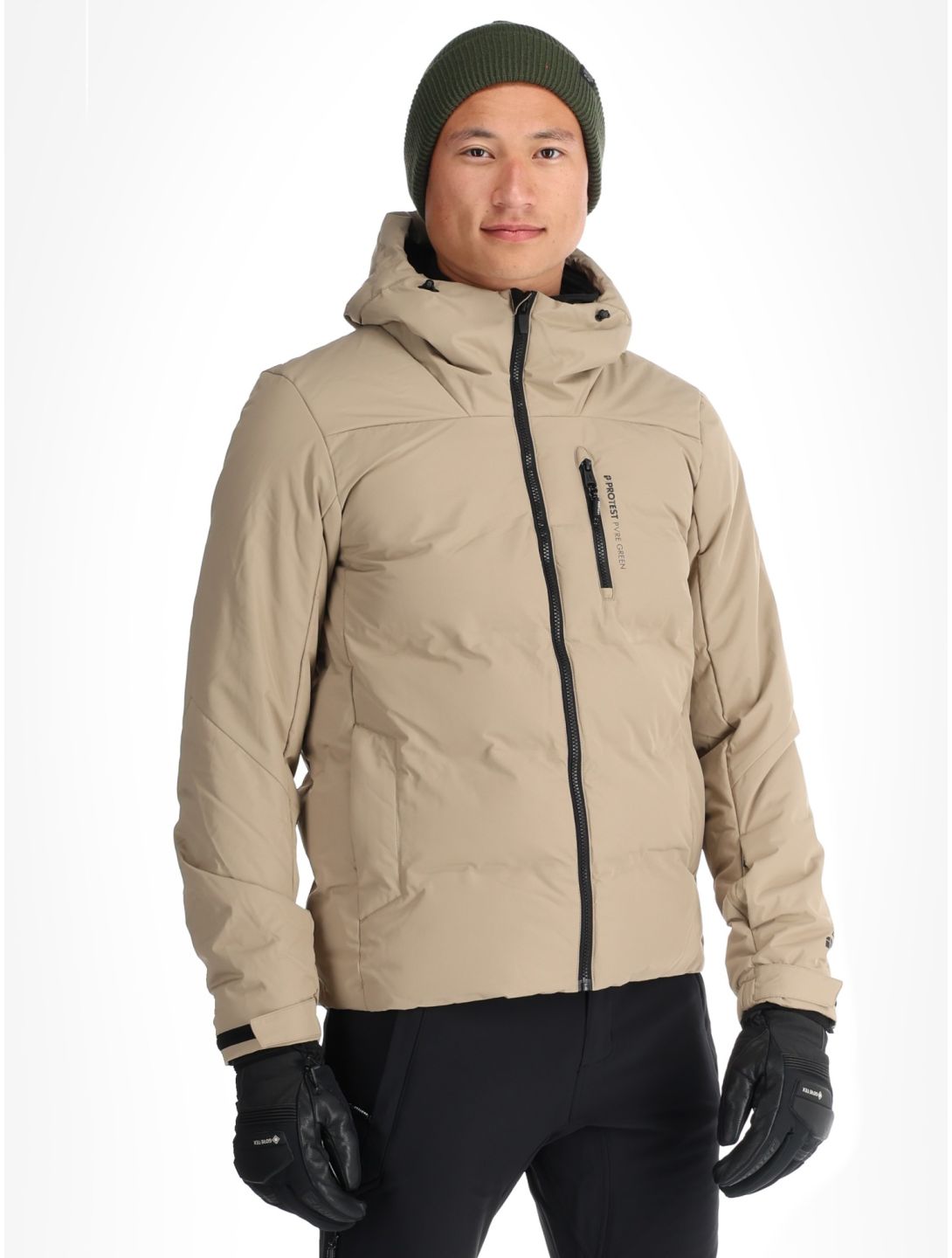 Protest, PRTSuperior kurtka narciarska mężczyźni Bamboo Beige beżowy 