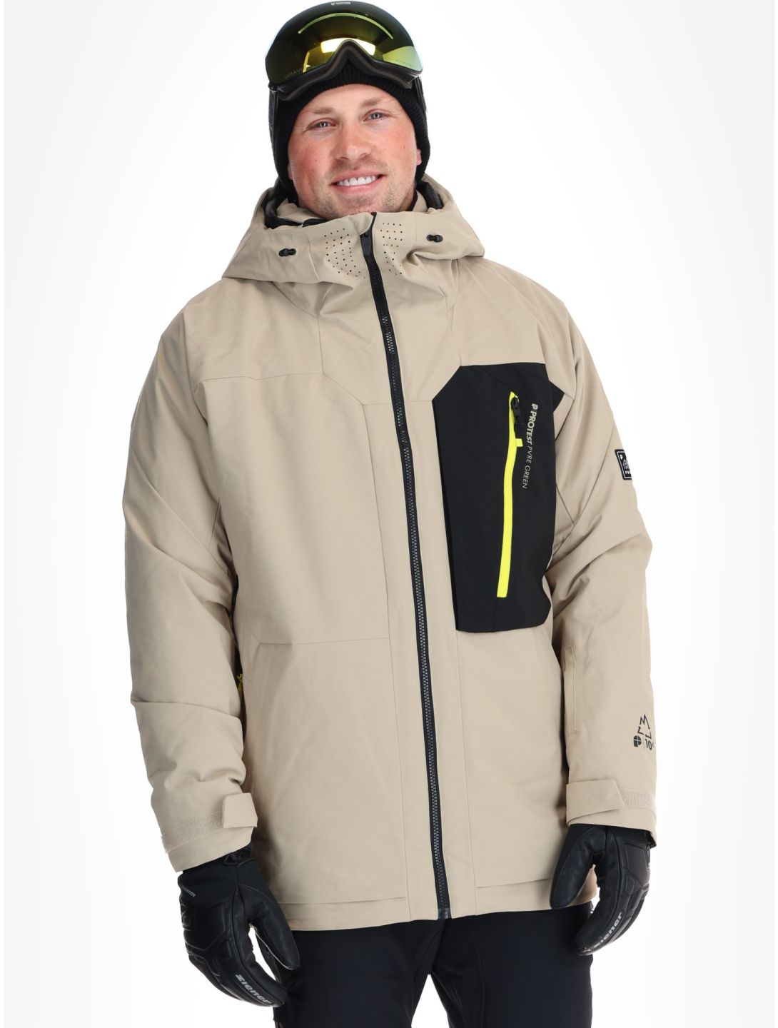 Protest, PRTWest kurtka narciarska mężczyźni Bamboo Beige beżowy 