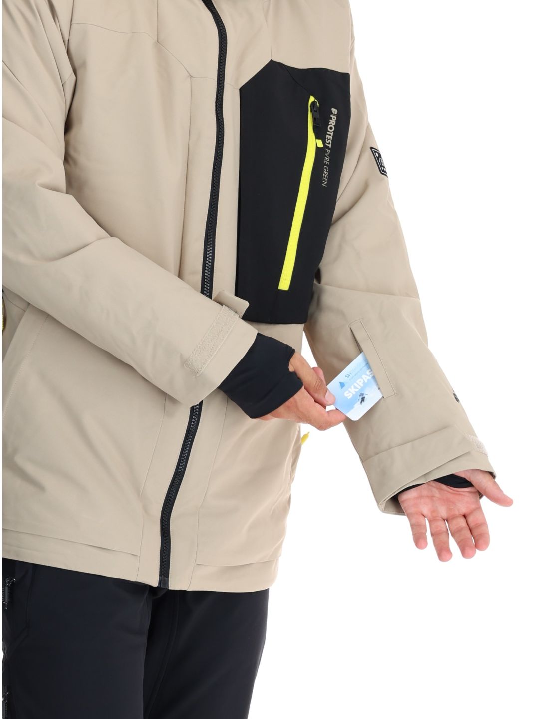 Protest, PRTWest kurtka narciarska mężczyźni Bamboo Beige beżowy 