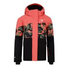 Dare2b, Humour III kurtka narciarska dzieci Orange Rust / Orange Rust Camo Print / Black czarny, pomarańczowy