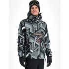 Napapijri, Rainforest Next kurtka anorak mężczyźni AOP FZN czarny, multicolor, szary