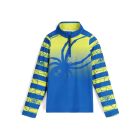 Spyder, Challenge 1/2 Zip bluza dzieci Lime niebieski, zielony