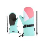 Ziener, Lanic-Z GTX Gore Plus Warm rękawiczki dzieci Strawberry Sorbet czerwony, multicolor, zielony