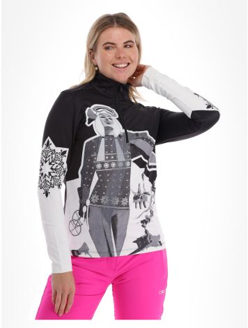 CMP, 31L0826 bluza kobiety biały, czarny