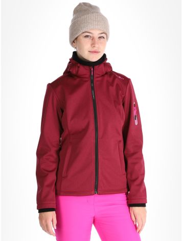 CMP, 39A5006M kurtka softshell kobiety Anemone Melange / Festival czerwony