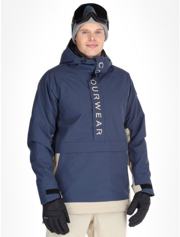 ColourWear, M Signature kurtka anorak mężczyźni Navy niebieski