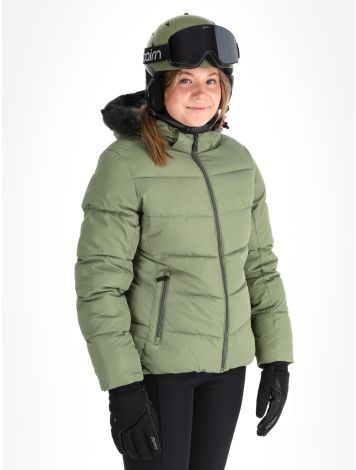 Dare2b, Glamorize V kurtka narciarska kobiety Olivine Green zielony