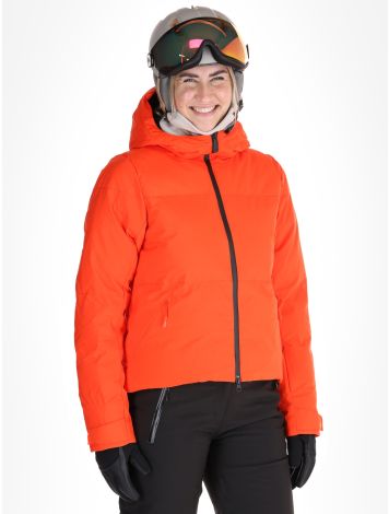 Helly Hansen, W Nora Short Puffy kurtka narciarska kobiety Cherry Tomato pomarańczowy