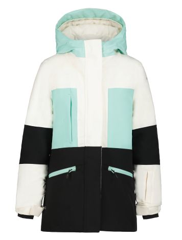 Icepeak, Leoti Jr kurtka narciarska dzieci Powder biały, czarny, zielony