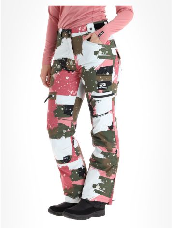Rehall, Nori-R spodnie narciarskie kobiety Camo Abstract Rose multicolor, różowy