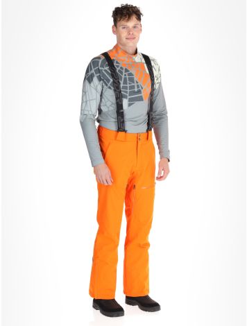 Spyder, Dare spodnie narciarskie mężczyźni Orange Shock pomarańczowy